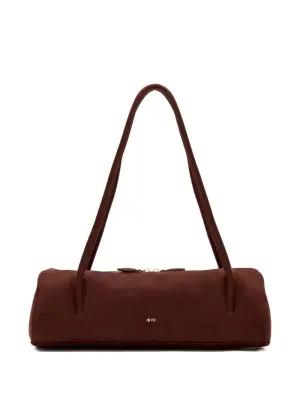 замшевая сумка на плечо