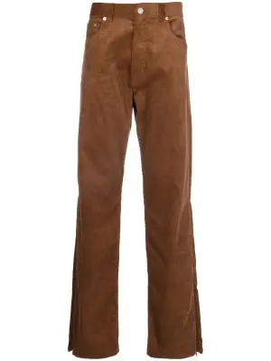 Вельветовые брюки прямого кроя