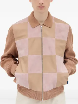 куртка с трикотажными вставками