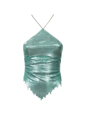 Топ на шее (топ с воротником-холтер)