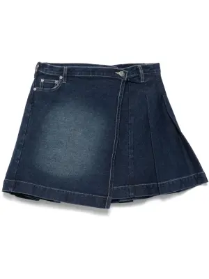 Плиссированная мини-юбка