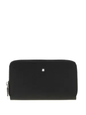 Кожаный кошелек на молнии