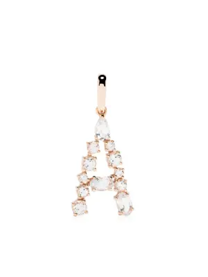 Подвеска из розового золота с топазами