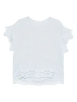 Блузка с кружевной отделкой