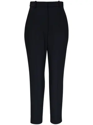 Брюки строгого кроя с завышенной талией