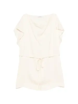 Топ с поясом на талии