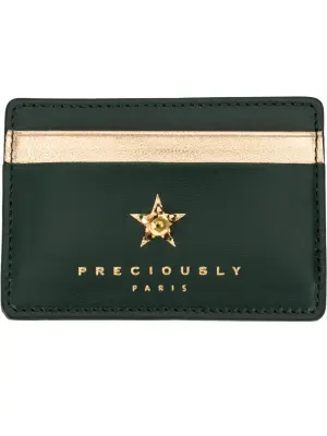 star embellished cardholder