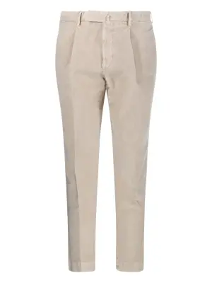 Вельветовые брюки со складками