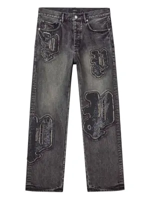 Джинсы P011 с пайетками