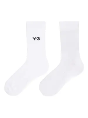 Носки в рубчик с вышитым логотипом