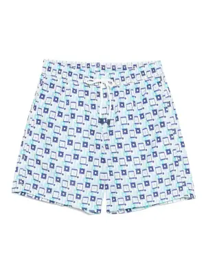 плавки-шорты с геометричным принтом