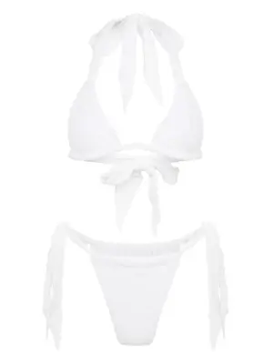 Махровый топ бикини с треугольными чашками