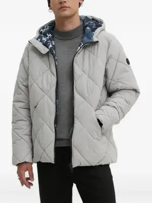 Двусторонний пуховик с узором