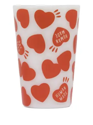 Стеклянный стакан с принтом