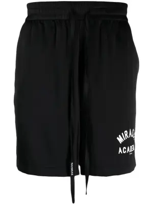Шелковые шорты с графичным принтом