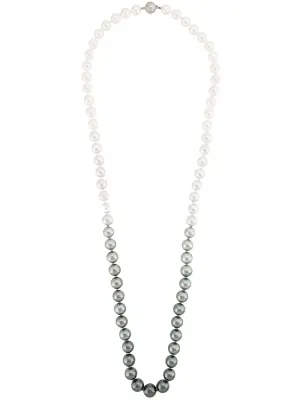 Колье из белого золота с жемчугом