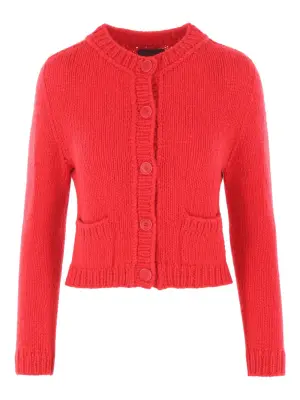 Кардиган с накладными карманами