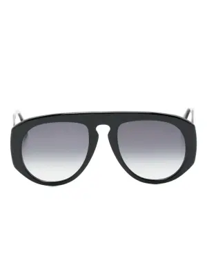 Солнцезащитные очки с геометрической оправой