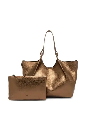 сумка-тоут Dua с эффектом металлик