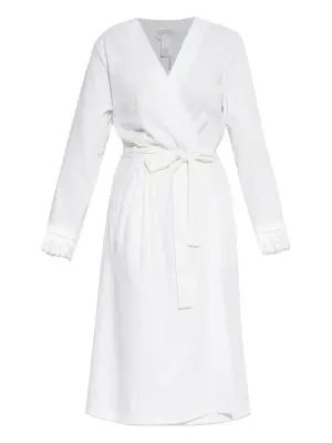 Платье миди с кружевом