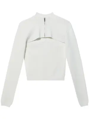 Джемпер с высоким воротником на молнии