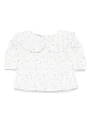 Блузка с цветочным принтом