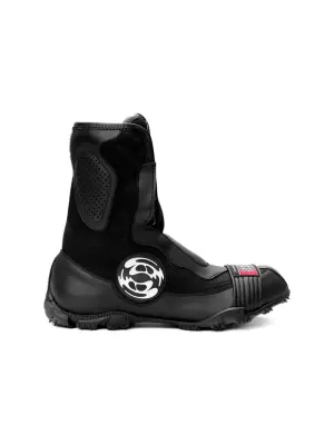 Ботинки в стиле милитари с сетчатыми вставками