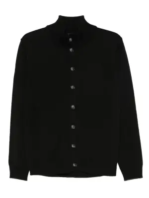 Кардиган с воротником-стойкой