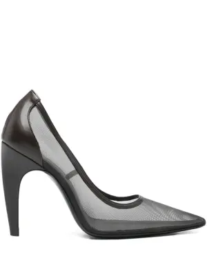 Туфли-лодочки из сетки с заострённым носком