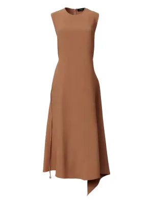 Платье миди с асимметричным подолом