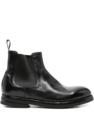 Кожаные челси с эластичными вставками