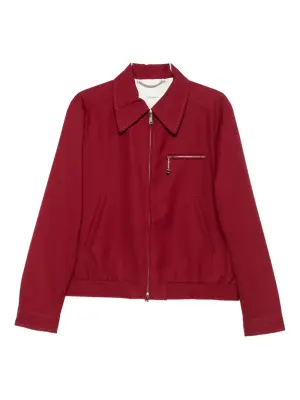 Куртка на молнии с декоративной строчкой