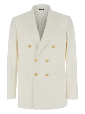 Пиджак из смеси шерсти и хлопка