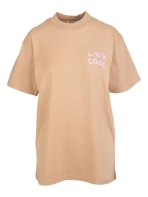 Хлопковая футболка с принтом логотипа