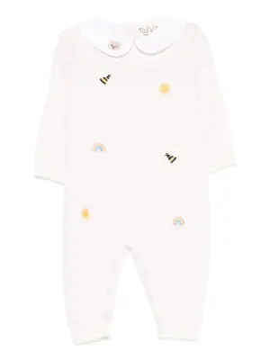 Ромпер с вышивкой на воротнике