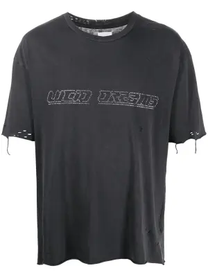 Футболка с эффектом потертости