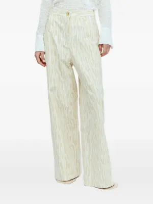 Брюки с зебровым принтом