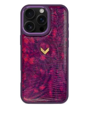 Чехол для iPhone 16 Pro Max с текстурой под ящерицу