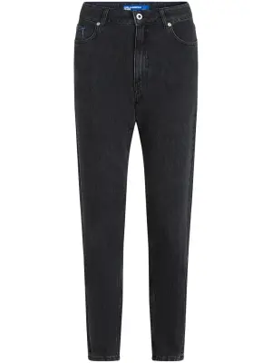 Джинсы с нашивкой-логотипом