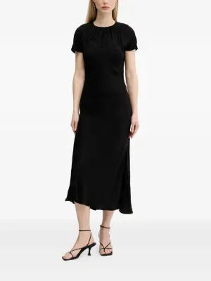 Платье миди с принтом