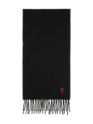 шарф с бахромой и монограммой Ami De Coeur