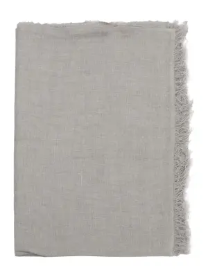 Льняной шарф Arthur с бахромой