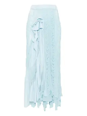 Юбка миди с оборками