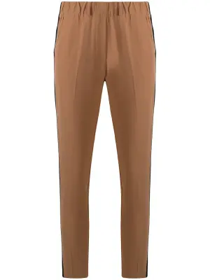 брюки кроя слим с лампасами