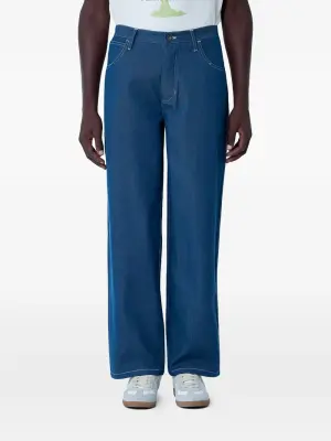 Джинсы с пятью карманами и шлёвками для ремня