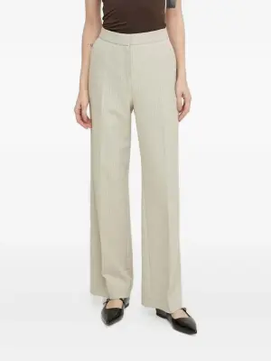 Широкие брюки в тонкую полоску