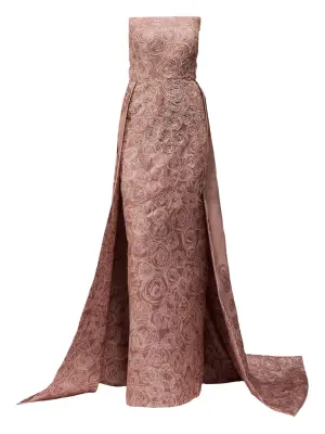 Платье макси с пайетками