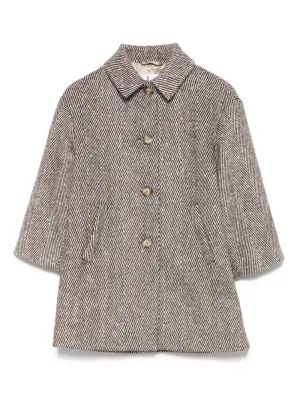 Пальто с узором в елочку