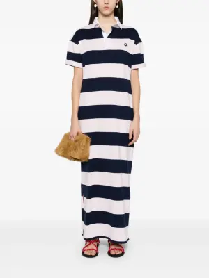 Полосатое платье макси