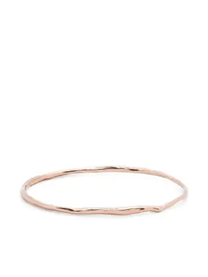 Hammered bangle bracelet